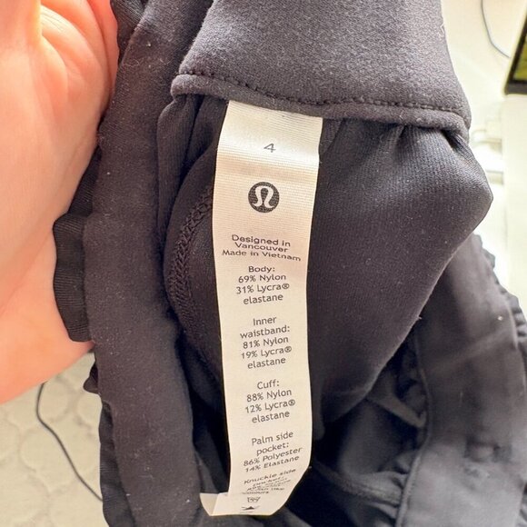 Lululemon Stretch High-Rise Jogger Black Size 4 - Picture 7 of 7